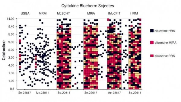 Graph showing gene expression changes in building an anti-inflammatory diet.