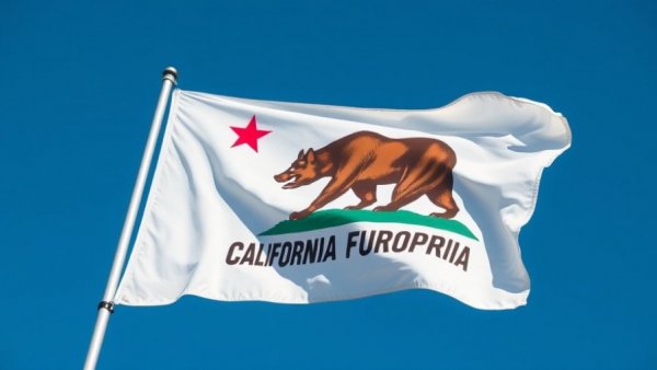 California state flag symbolizing wealth tax proposal impact.