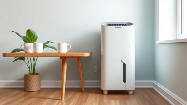 Amazon dehumidifier discounts on a modern white dehumidifier