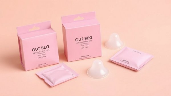 Pink packaging and nipple covers showcasing best boob tape.