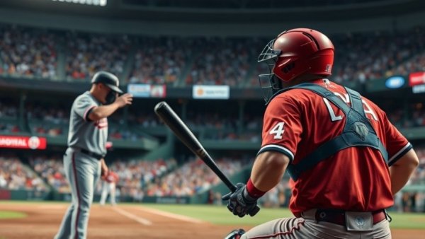 Umpire signals call in baseball game with catcher and batter present.