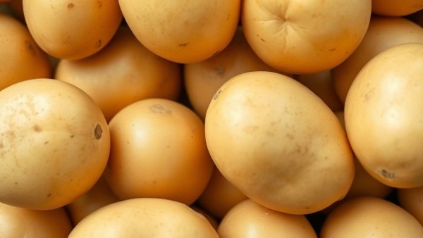 Close-up of fresh yellow potatoes linked to Potatoes and Life Expectancy.