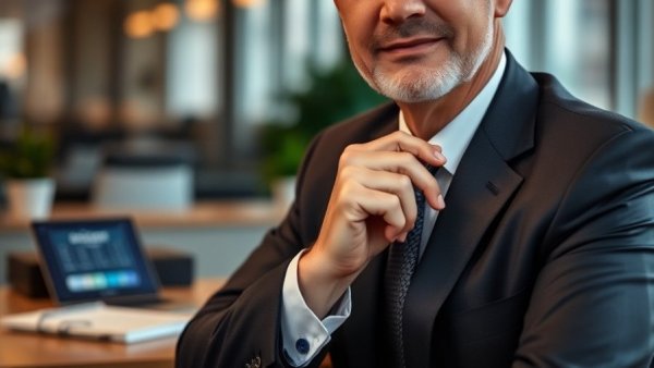 Confident man in suit, representing great wealth transfer.