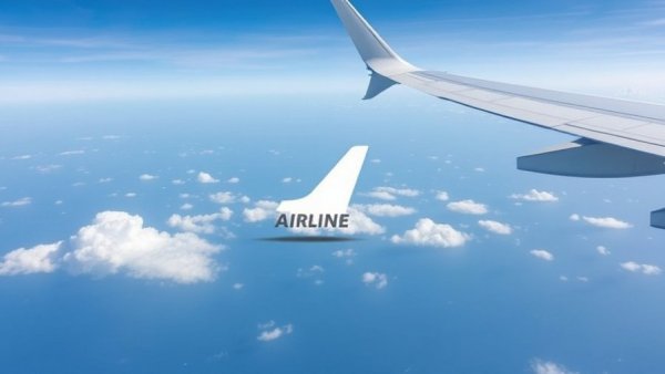 Minimalistic AirlineGeeks logo with clouds and airplane wing.