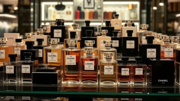 Chanel beauty gifts for Mother's Day, elegant perfume display.