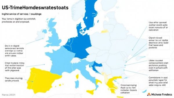 Map showing Digital Services Taxes status in European OECD countries.