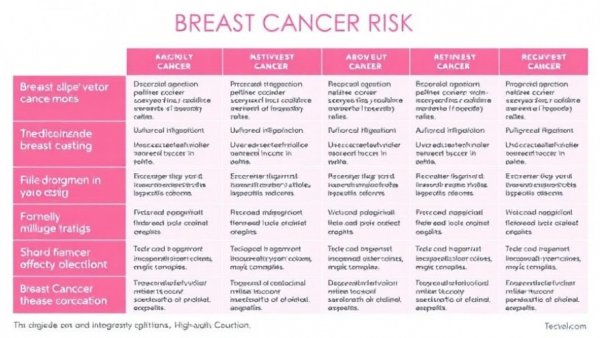 Table of breast cancer risk factors associated with bovine leukemia virus.