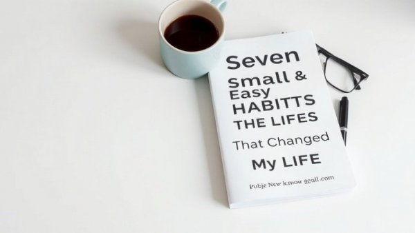 Ebook cover with coffee cup, glasses, and book title.