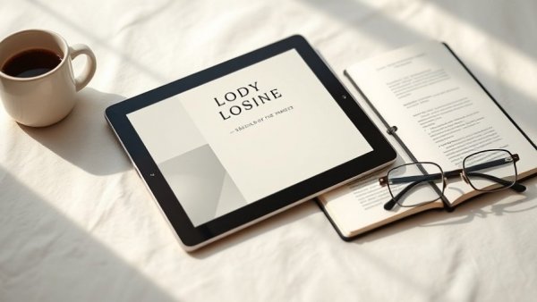 Book cover with coffee mug and glasses, promoting easy habits.