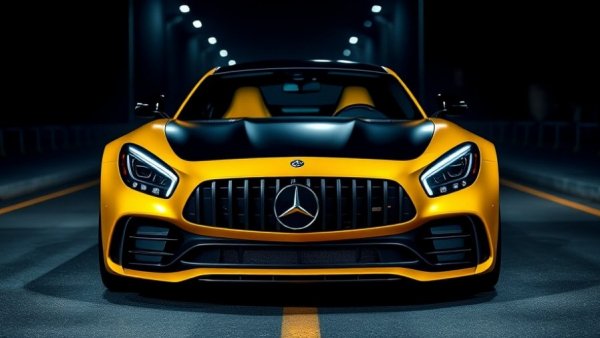 2023 Mercedes-AMG GT 63S E Performance in a dimly lit environment.