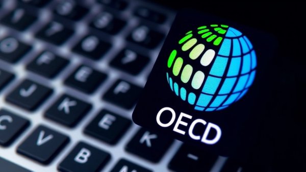 OECD logo on screen, related to tax transparency regimes