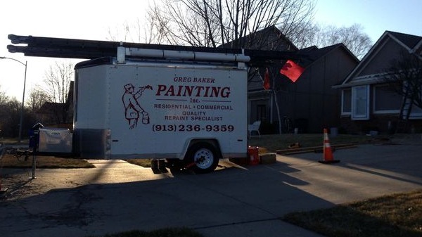 Greg Baker New Home Restoration Stages - Painting Trailer