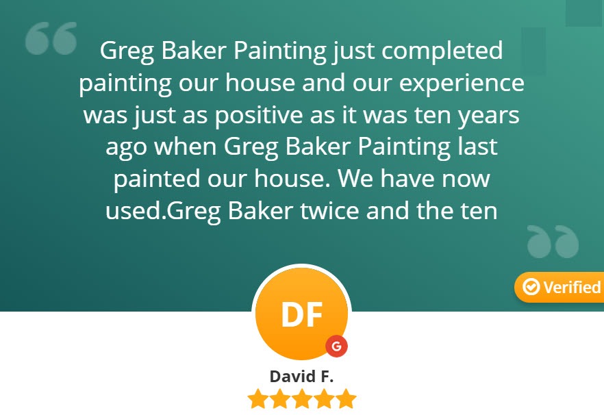 Greg Baker Painting Residential Exterior Painting since 1990