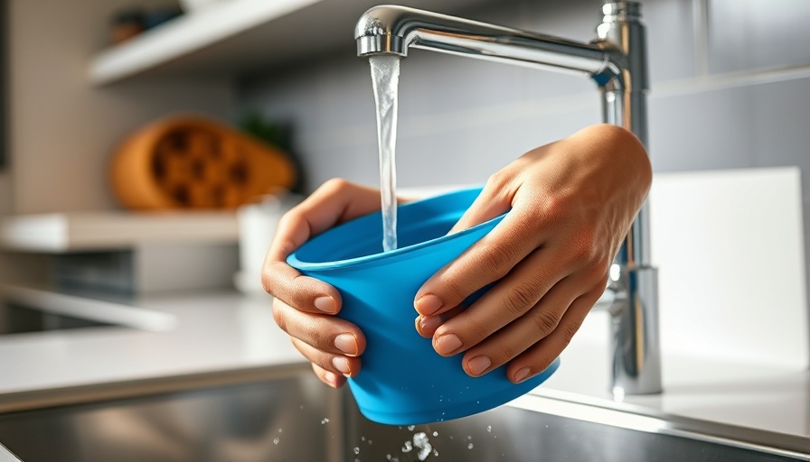 Gathering hot water in kitchen to unclog a toilet.