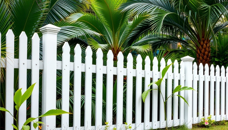 Leaning white wooden fence in lush garden setting, How To Fix a Leaning Fence.