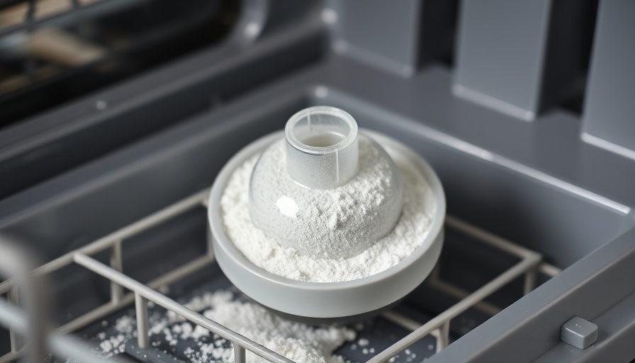 Undissolved dishwasher pod in detergent compartment.