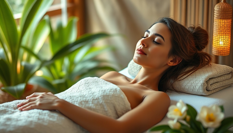 Serene woman enjoying unique spa treatments with lush surroundings.