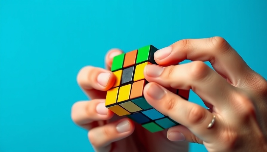 Hands solving a Rubik's cube, symbolizing mental sharpness, Top Nootropic Supplements for 2025.