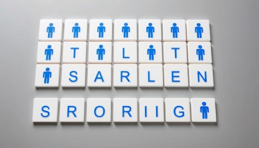 Arrangement of tiles with blue icons symbolizing small business talent shortage.