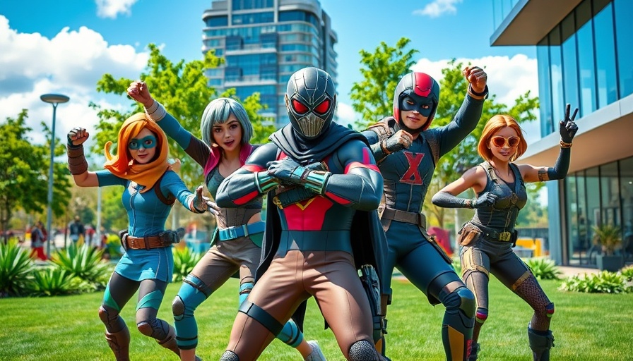 Fortnite Chapter 6 Season 3 launch with superhero-themed characters.