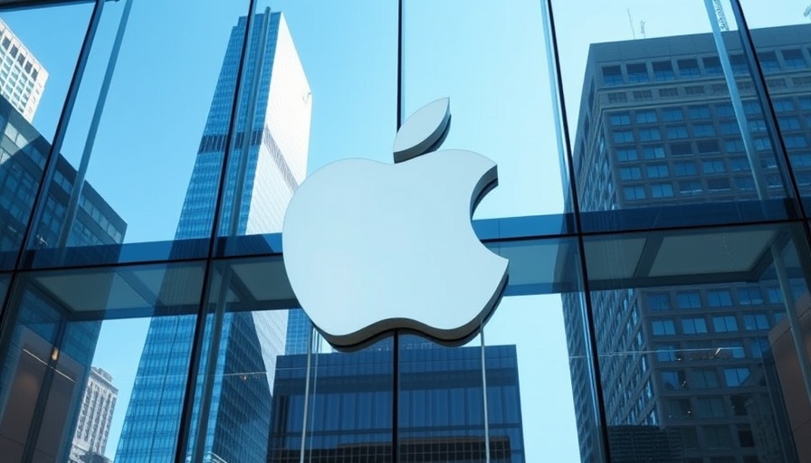 Apple logo on glass facade highlighting bite meaning