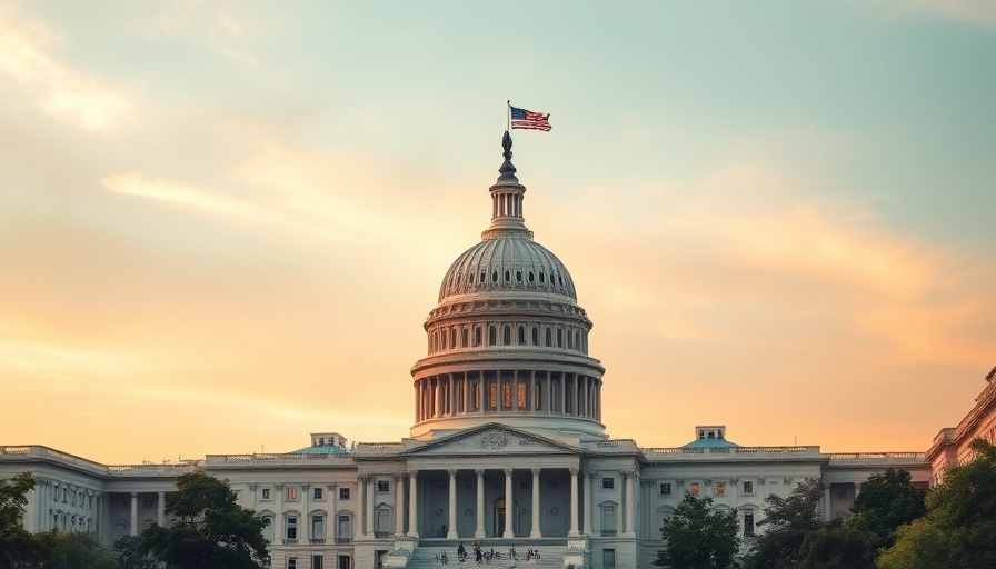 Majestic view of U.S. Capitol building at sunset, One Big Beautiful Bill Act OBBBA.