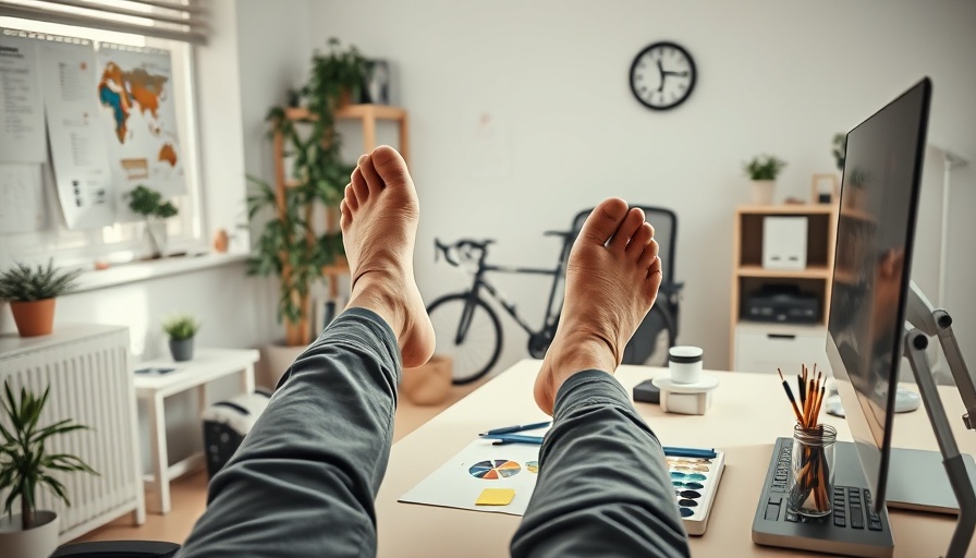 Relaxed office with bicycle and creative supplies, low-tech business ideas.