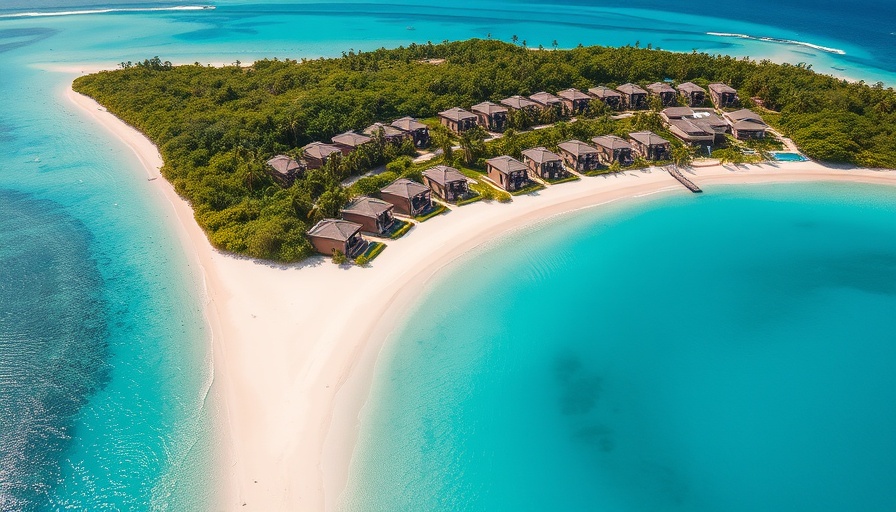 Scenic view of coastal resort in lush Thailand landscape, perfect for vacation.