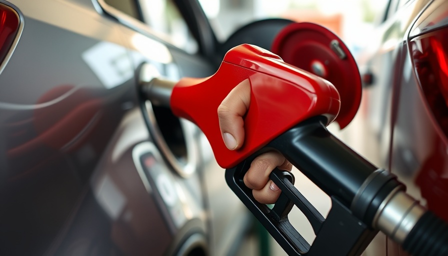 Hand pumping gas at a station, illustrating NJ gas laws.