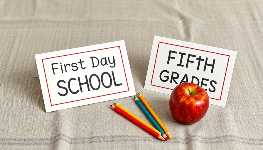 Printable First Day of School Signs with pencils and apple.