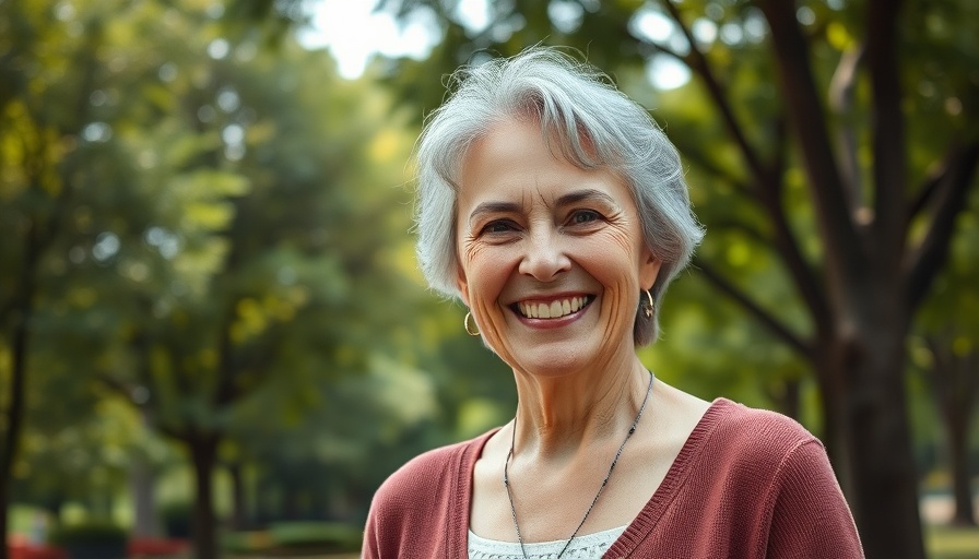 Smiling woman outdoors in a park setting for Ethnic Enrichment Commission Kansas City.