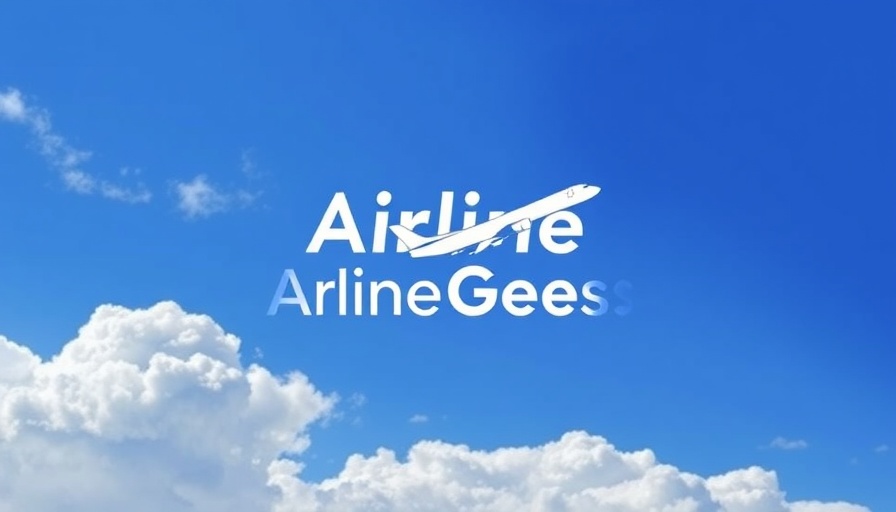 Airline Geeks logo with airplane tail and blue sky