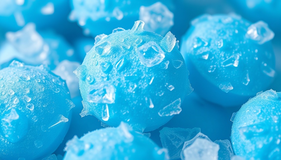 Frozen laundry detergent pods with ice crystals
