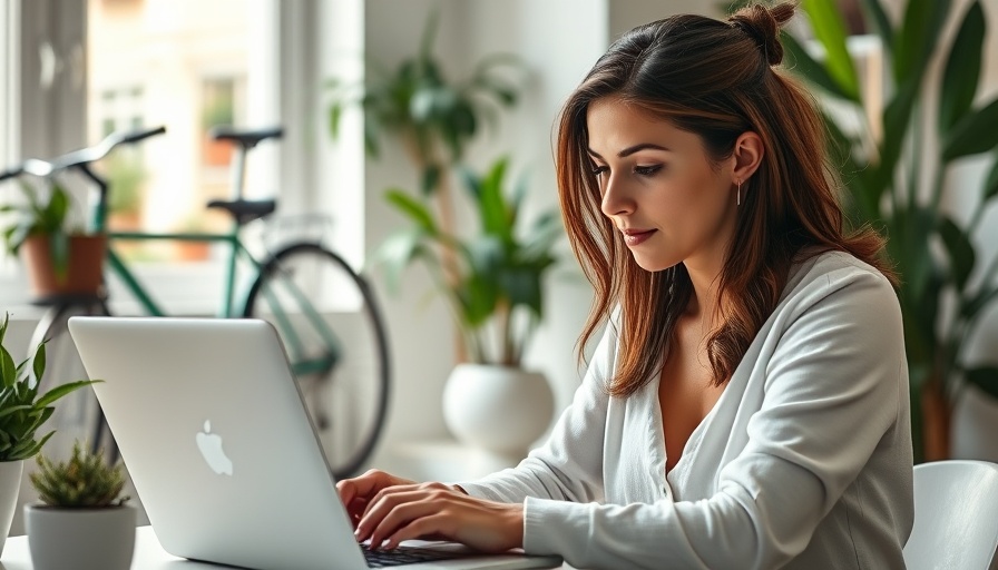 Woman breaking out of comfort zone in accounting, deep in work.