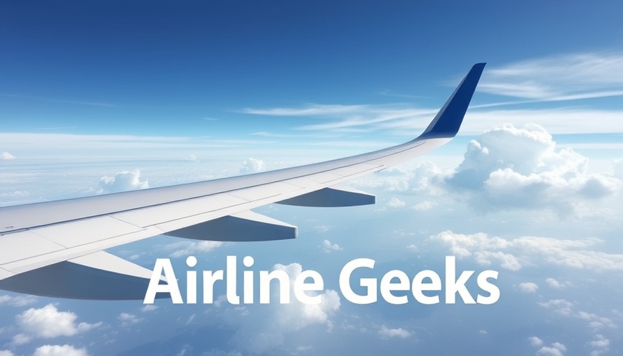 Airplane wing logo with clouds promoting learn to fly.