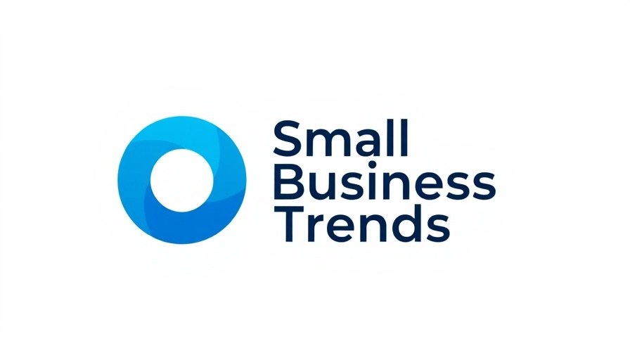 Blue circle 'Small Business Trends' logo design.