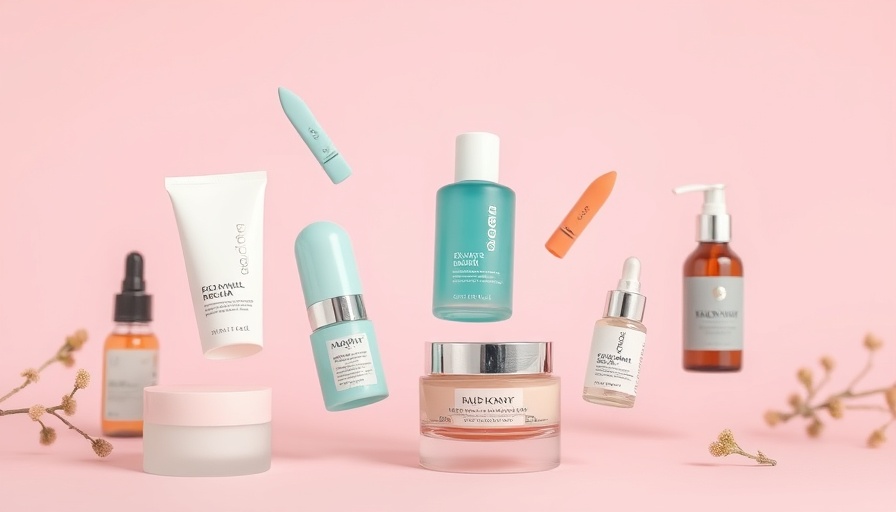 Beauty products from CVS Epic Beauty Sale on a pink background.