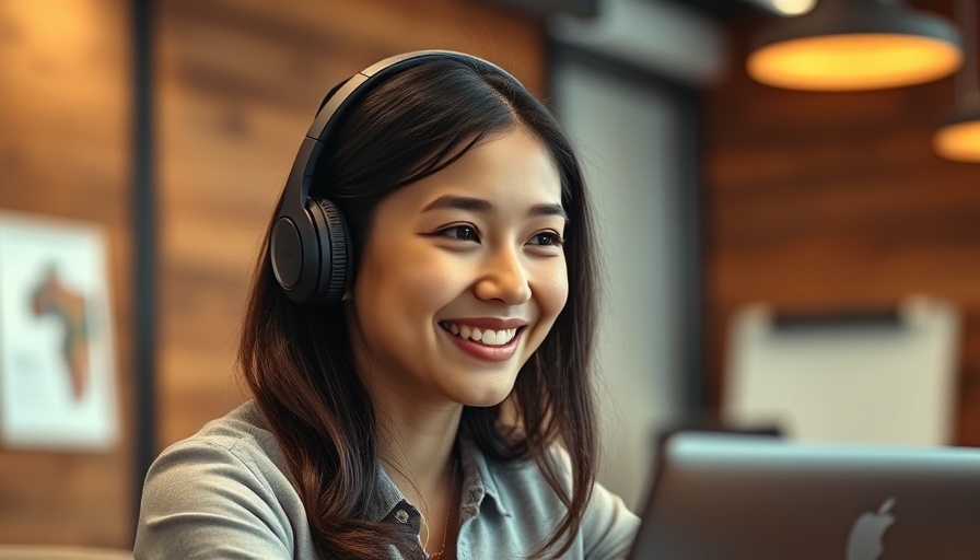 Young woman engaged in organizational training at her desk.