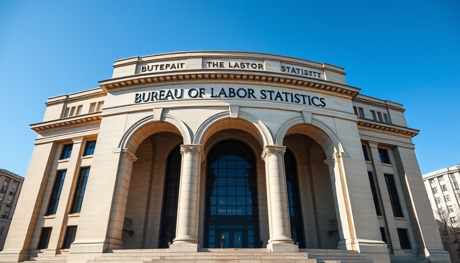 Bureau of Labor Statistics building facade emphasizing political influence.