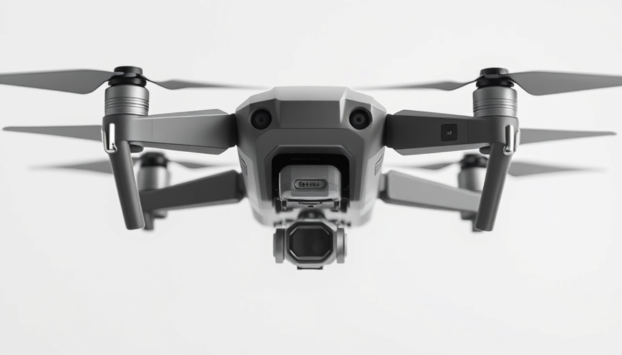 Modern drone ready to 'learn to fly', sleek design.