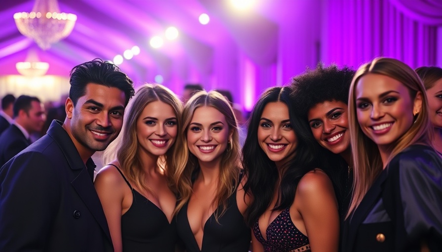 Venice Film Festival amfAR Gala attendees posing on the red carpet.