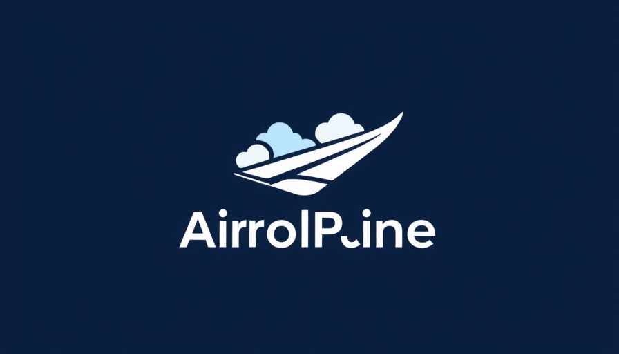 Minimalistic airline logo with wing and clouds, best drone deals on Amazon