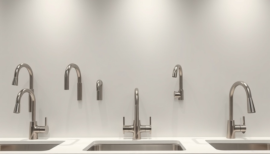 Variety of best kitchen faucets displayed on a neutral background.