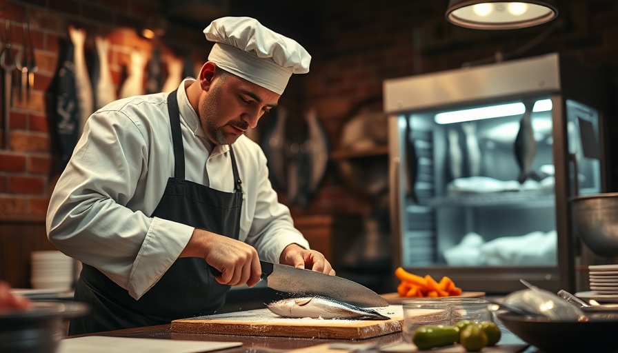 Chef preparing fish in rustic kitchen, Personal Stories Best New Restaurants 2025