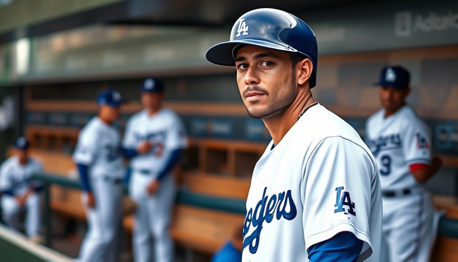 MLB success and failure: Dodgers players preparing in dugout.