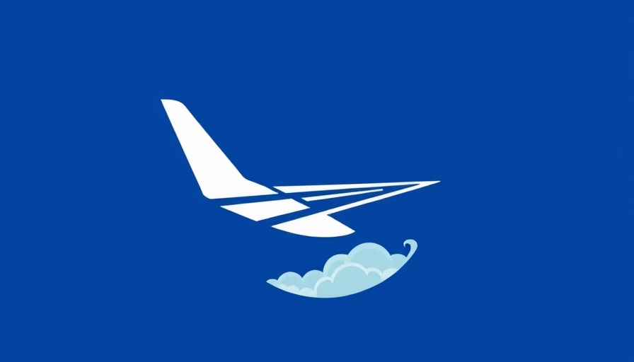 Minimalistic airplane wing logo symbolizing equipment to purchase when buying an airplane.