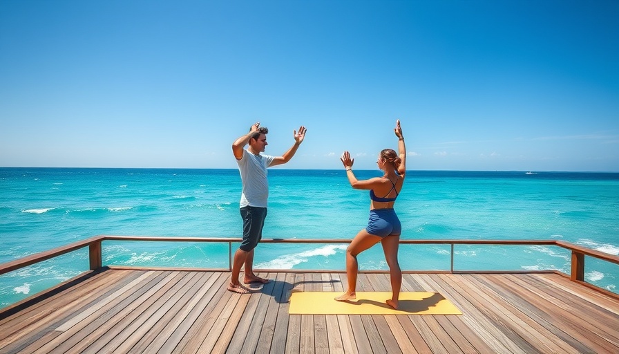 Yoga session by the ocean in the Maldives, wellness transformation.