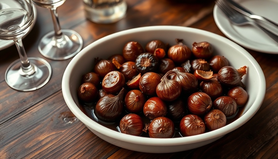 Caramelized shallots in a dish, perfect for recipes.