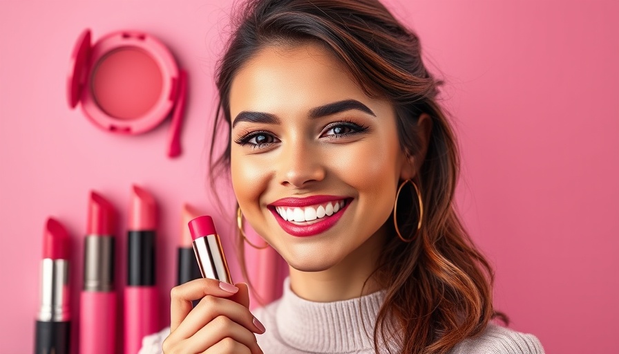 Young woman with blush stick in a vibrant pink background featuring best blush sticks 2025.