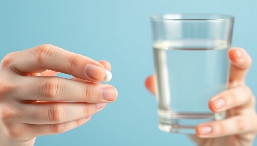 Man holds statin pill, representing benefits and side effects.